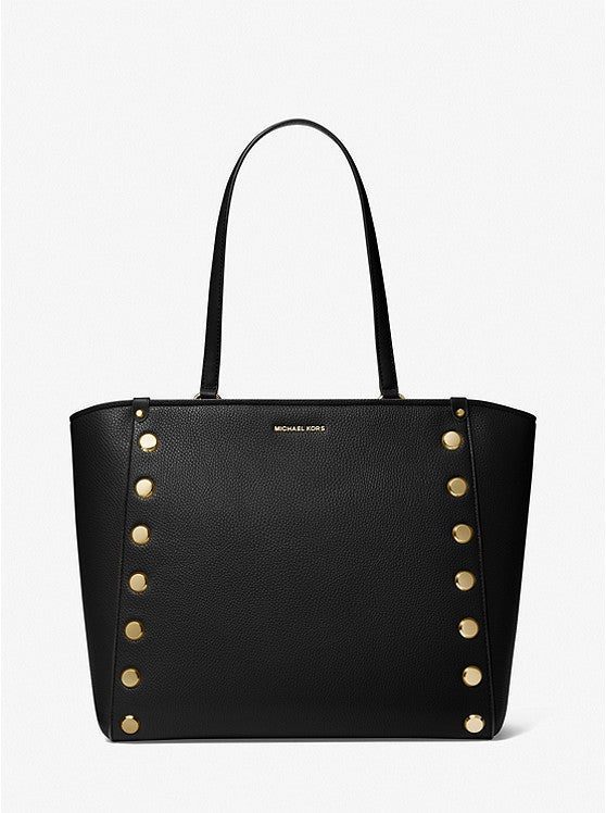 MICHAEL MICHAEL KORS Holly Large Studded Faux Leather Tote Bag