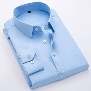 New Cotton Blend Solid Shirts (Light Blue)