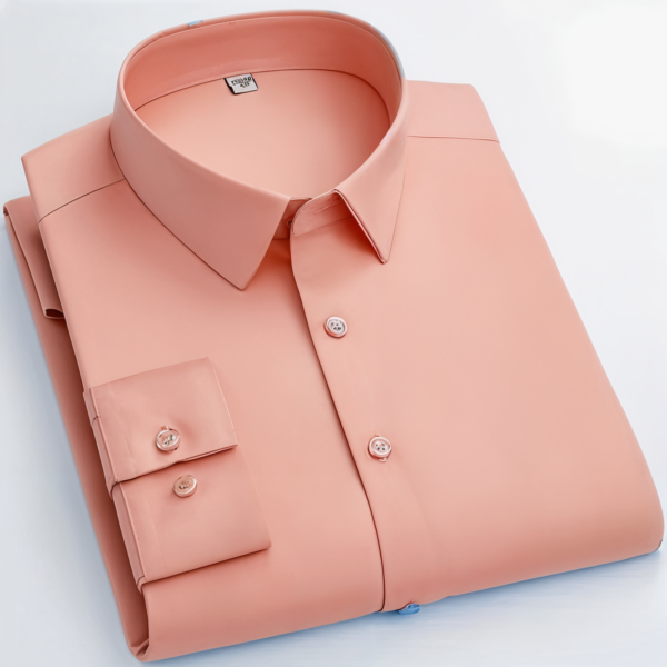 New Cotton Blend Solid Shirts (Peech)