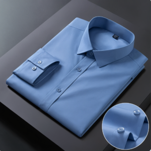 Premium Cotton Solid Shirt for Man (Denim Blue)