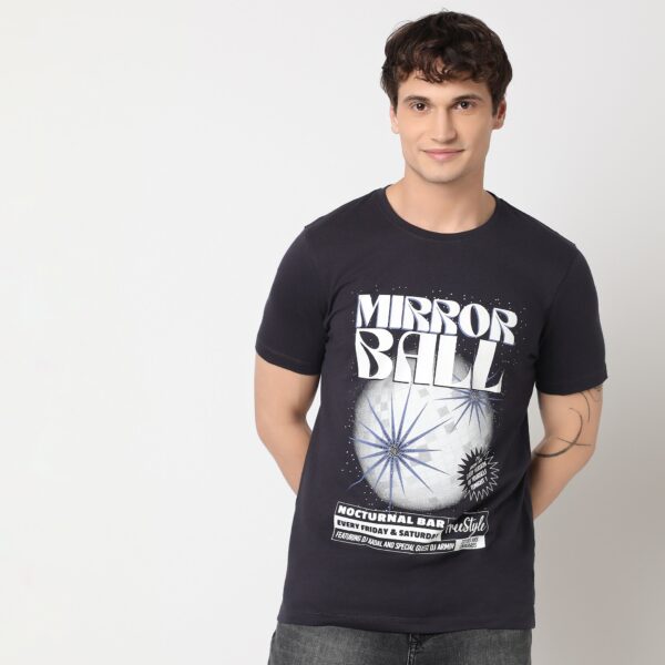 Everyday Essential 100% Cotton Regular Fit Graphic T-Shirt - Value Price - Image 2