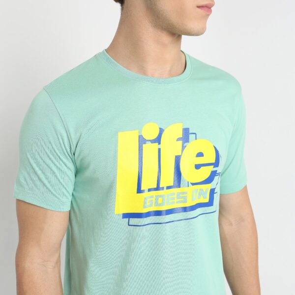 Graphic Tees - "Life" Cotton Jersey Regular Fit T-Shirt *WoW Price* - Image 4