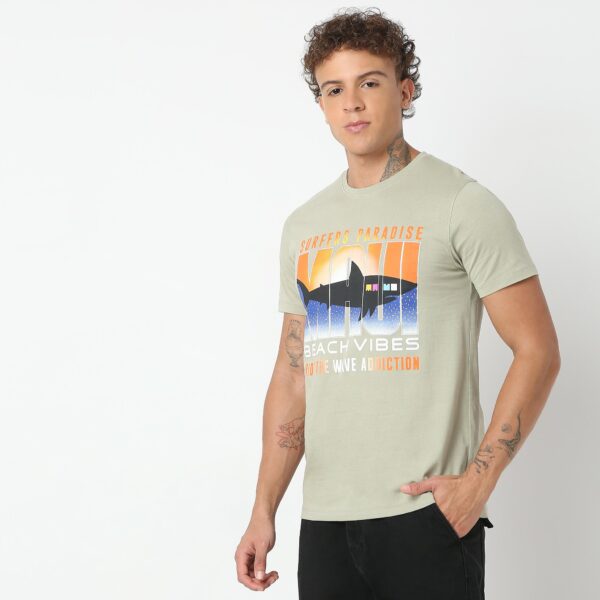 Regular Fit Graphic T-Shirt - Image 5