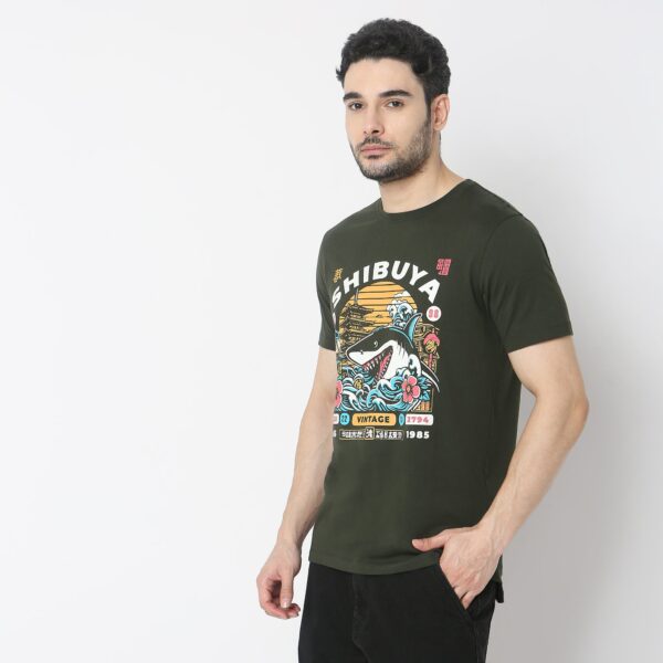 Regular Fit Graphic T-Shirt - Image 5