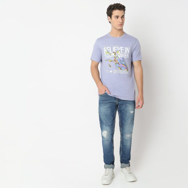 Large Graphic Tees - Cotton Jersey Regular Fit T-Shirt # Value Price - Image 2