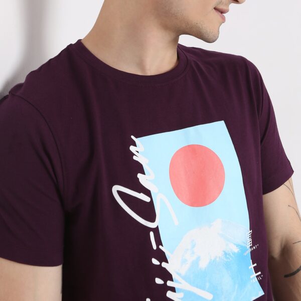 Large Graphic Tee - Crew Neck T-Shirt - Image 4