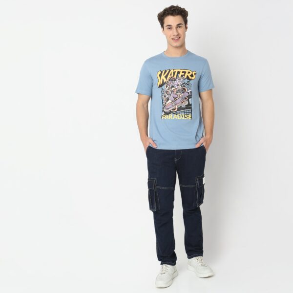 Large Graphic Tees - Cotton Jersey Regular Fit T-Shirt # Value Price - Image 2