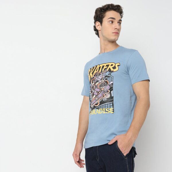 Large Graphic Tees - Cotton Jersey Regular Fit T-Shirt # Value Price - Image 5