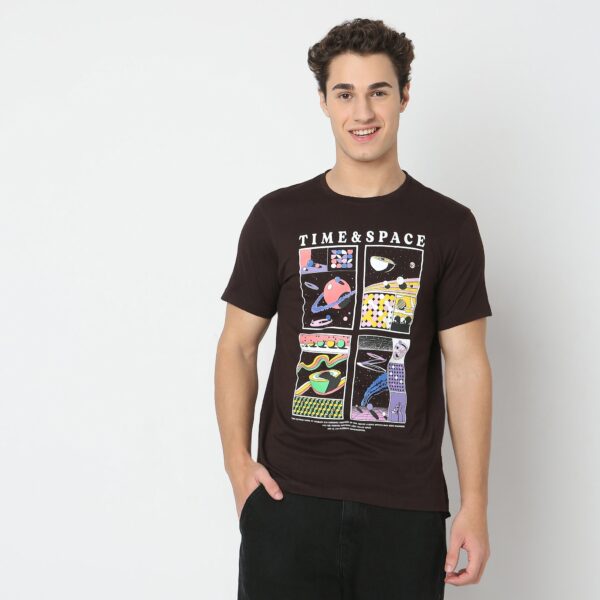 Large Graphic Tees - Cotton Jersey Regular Fit T-Shirt # Value Price - Image 2