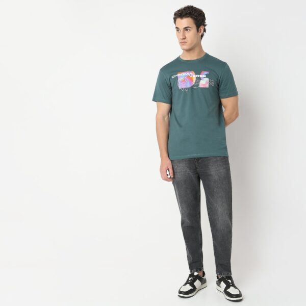 Large Graphic Tees - Cotton Jersey Regular Fit T-Shirt # Value Price - Image 2