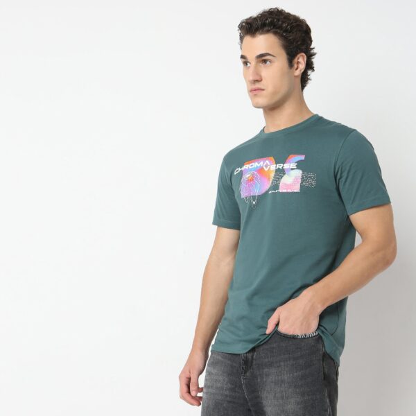 Large Graphic Tees - Cotton Jersey Regular Fit T-Shirt # Value Price - Image 5