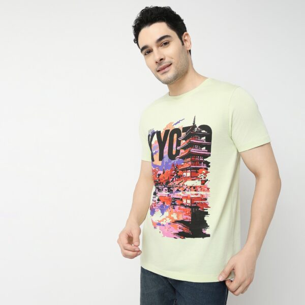 Large Graphic Tees - Cotton Jersey Regular Fit T-Shirt - Image 4