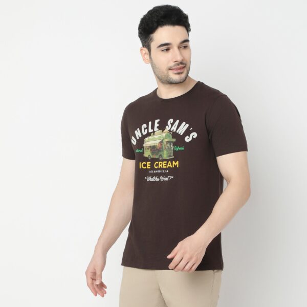 Large Graphic Tees - Cotton Jersey Regular Fit T-Shirt - Image 5