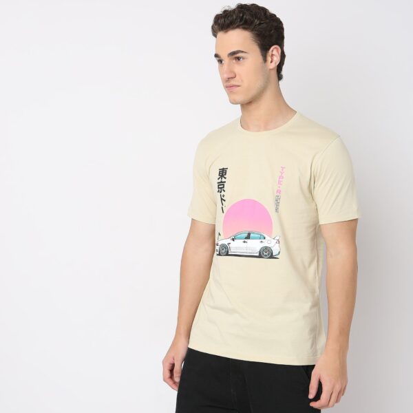 Regular Fit Graphic T-Shirt - Image 5