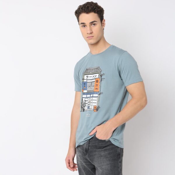 Regular Fit Graphic T-Shirt - Image 5