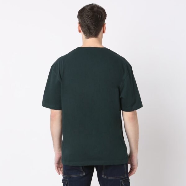 Oversize Graphic Crew Neck Modern Street Slogan T-Shirt - Image 3