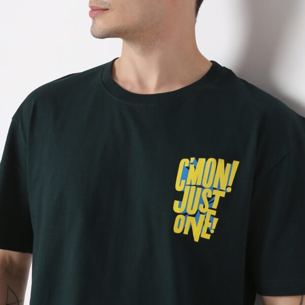 Oversize Graphic Crew Neck Modern Street Slogan T-Shirt - Image 4