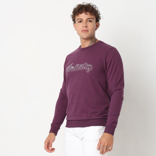 Regular Fit Graphic Sweat Tee - Image 5