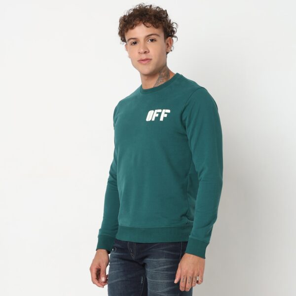 Regular Fit Graphic Sweat Tee - Image 5