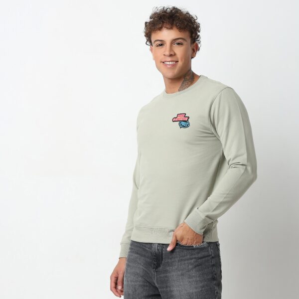 Regular Fit Graphic Sweat Tee - Image 5