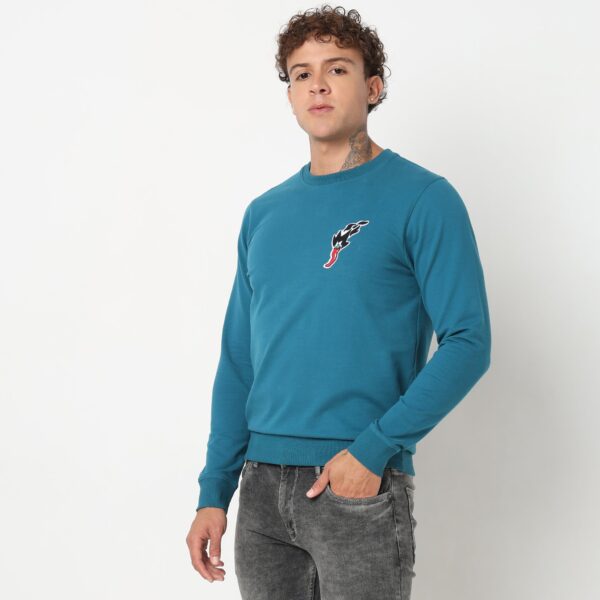 Popover Sweats™ - Small Graphic Regular Fit Sweat Tee - Image 5