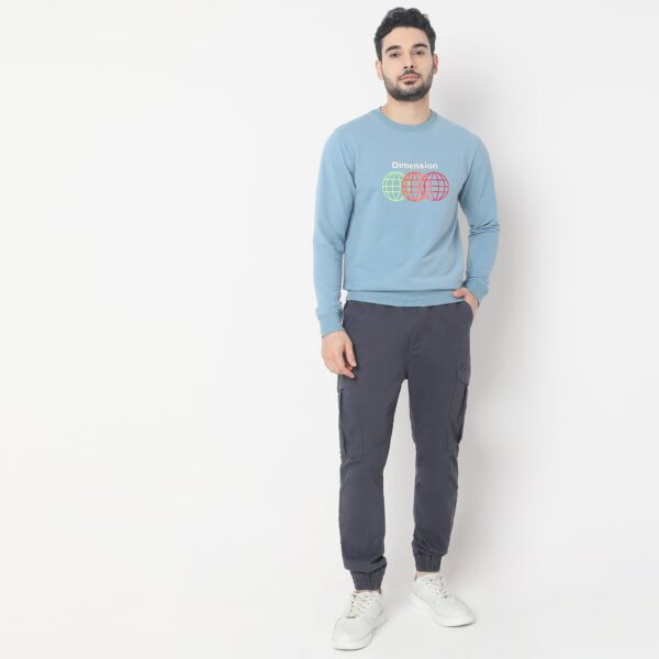 Regular Fit Graphic Sweat Tee - Image 2