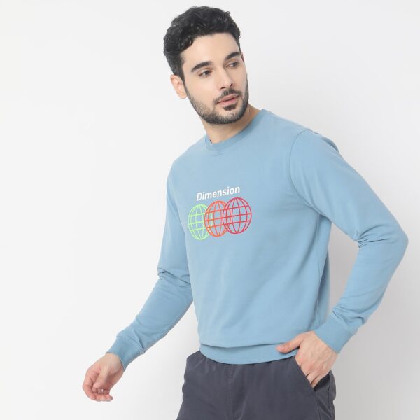 Regular Fit Graphic Sweat Tee - Image 5