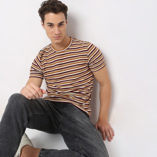 Regular Fit Striped T-Shirt - Image 2