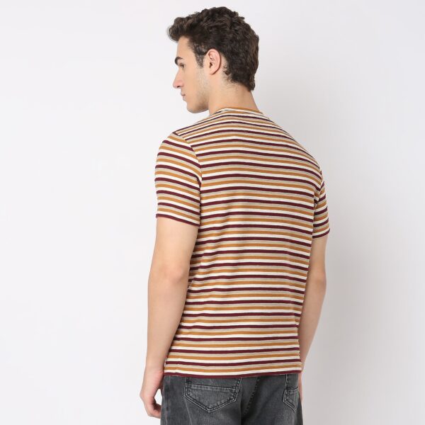 Regular Fit Striped T-Shirt - Image 3