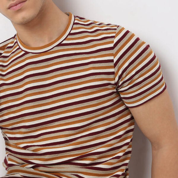 Regular Fit Striped T-Shirt - Image 4