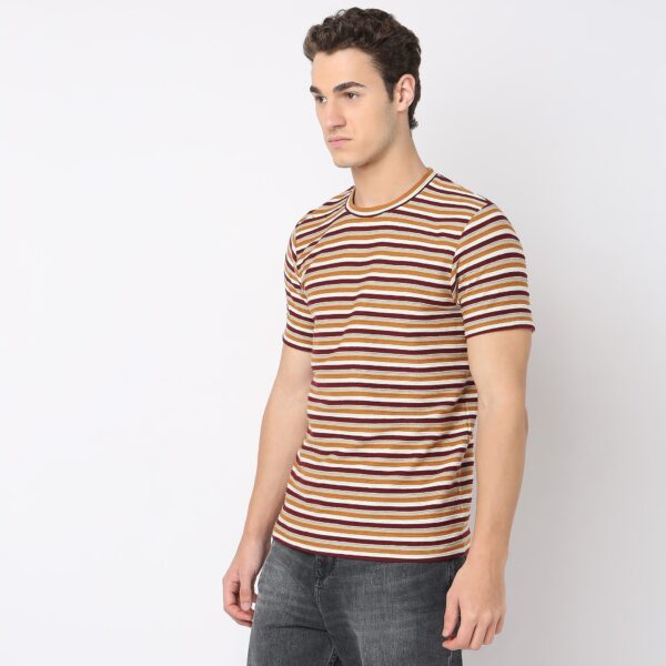 Regular Fit Striped T-Shirt - Image 5