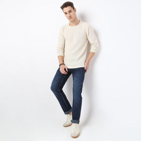 Modern Structured Knit Jersey Tee - Full Sleeves T-Shirt - Image 6