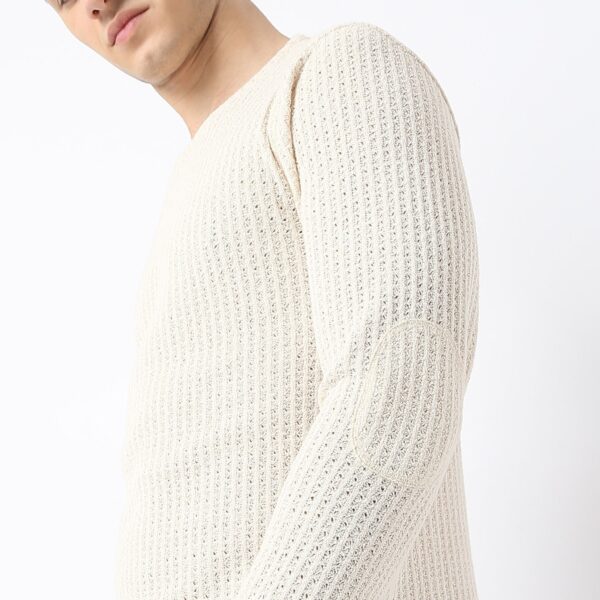 Modern Structured Knit Jersey Tee - Full Sleeves T-Shirt - Image 9