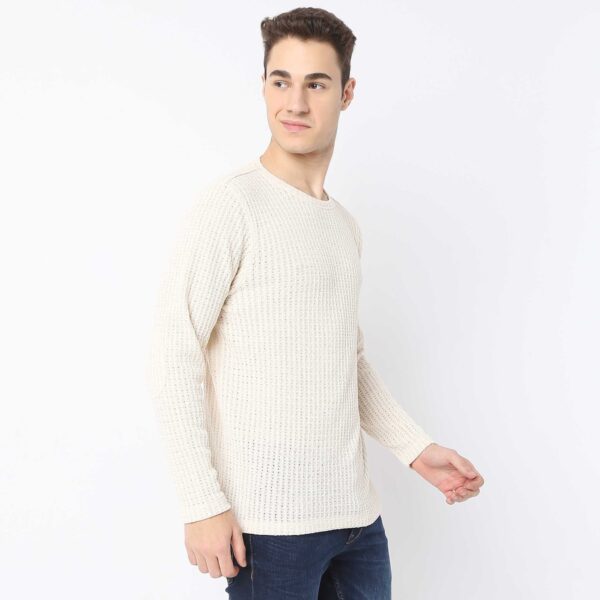 Modern Structured Knit Jersey Tee - Full Sleeves T-Shirt - Image 10