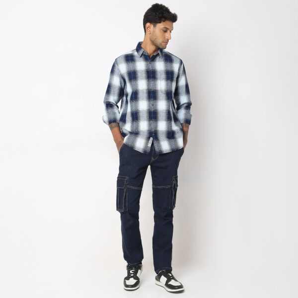 Regular Fit Checkered Shirt - Image 2