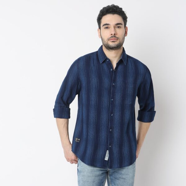 Regular Fit Striped Shirt - Image 2