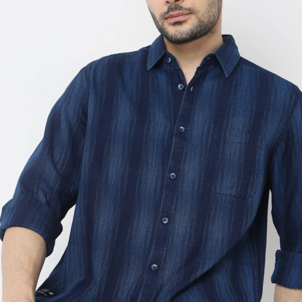 Regular Fit Striped Shirt - Image 4