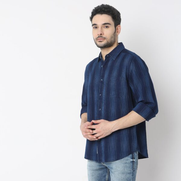 Regular Fit Striped Shirt - Image 5