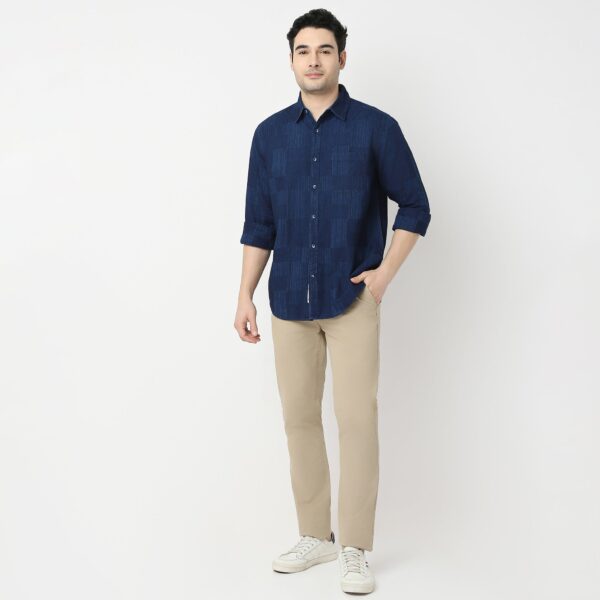 Regular Fit Checkered Shirt - Image 5