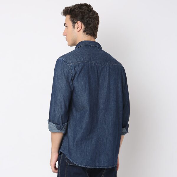 Mountain Shirt™ - Authentic Silk Indigo - Vintage American Style - Regular Fit Shirt - Image 3