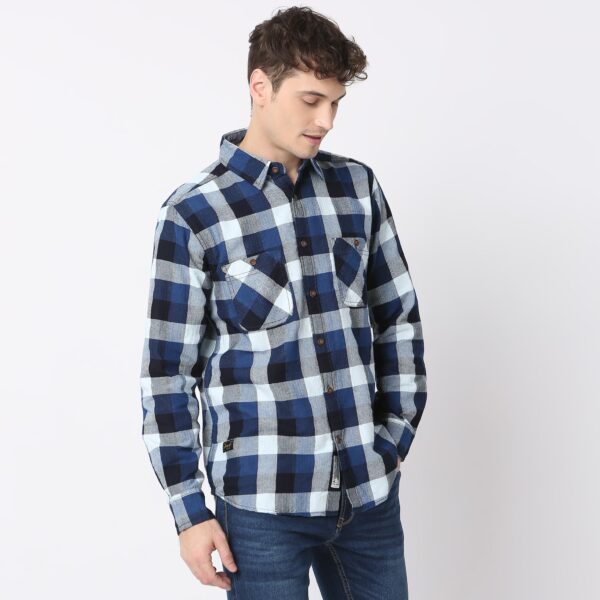 Cruiser™ Shirt - Modern Indigo Checkered Regular Fit - Image 5