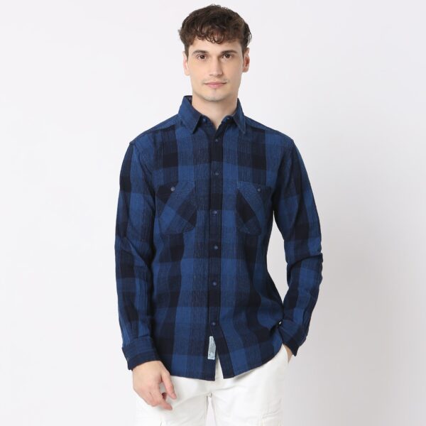 Cruiser™ Shirt Checkered Modern Indigo Regular Fit - Image 2