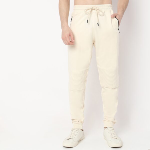 Regular Fit Solid Mid Rise Joggers - Image 7