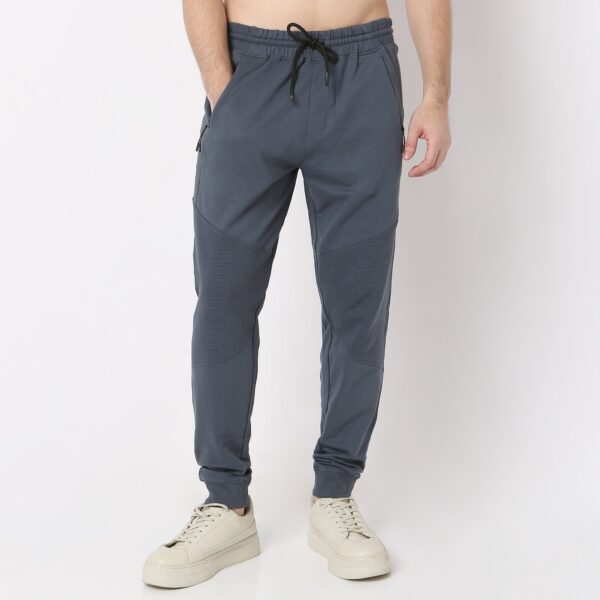 Modern Explorerᵉˣ Stretchable with Ribbed Panel Moto Joggers - Image 2