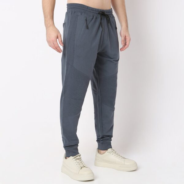 Modern Explorerᵉˣ Stretchable with Ribbed Panel Moto Joggers - Image 5