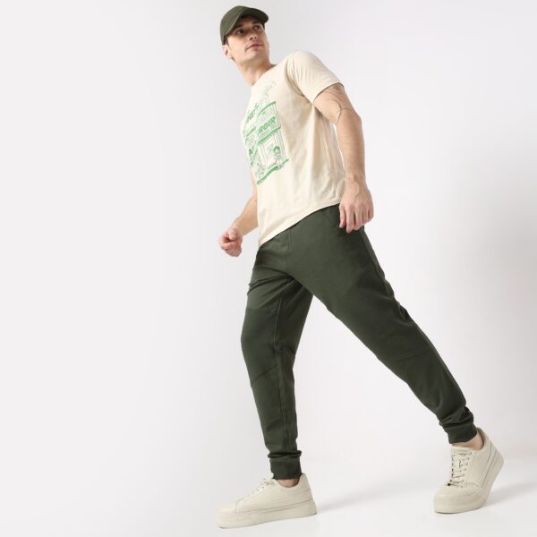 Modern Explorerᵉˣ Stretchable with Ribbed Panel Moto Joggers - Image 6