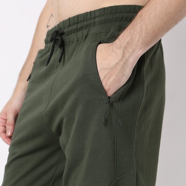 Modern Explorerᵉˣ Stretchable with Ribbed Panel Moto Joggers - Image 9