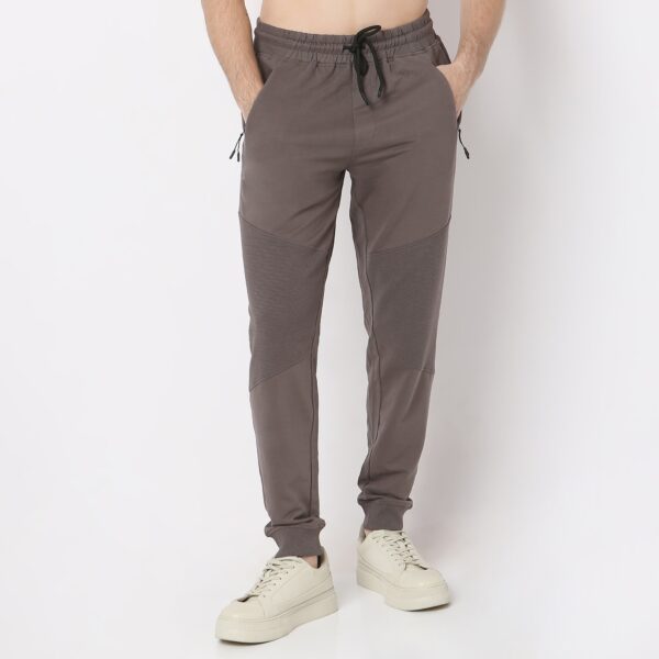 Modern Explorerᵉˣ Stretchable with Ribbed Panel Moto Joggers - Image 12