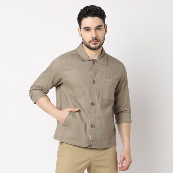 The Shacket : Modern Look "Shirt Jacket" Pure Cotton - Regular Fit - Image 7