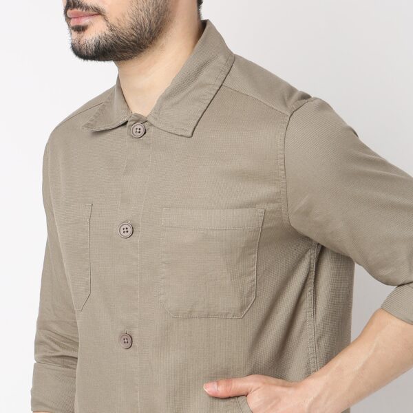 The Shacket : Modern Look "Shirt Jacket" Pure Cotton - Regular Fit - Image 9